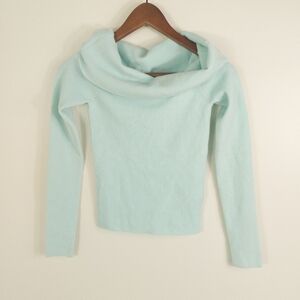 Wilfred Nola Sweater Soft Knit Off-the-shoulder Sweater Size Small